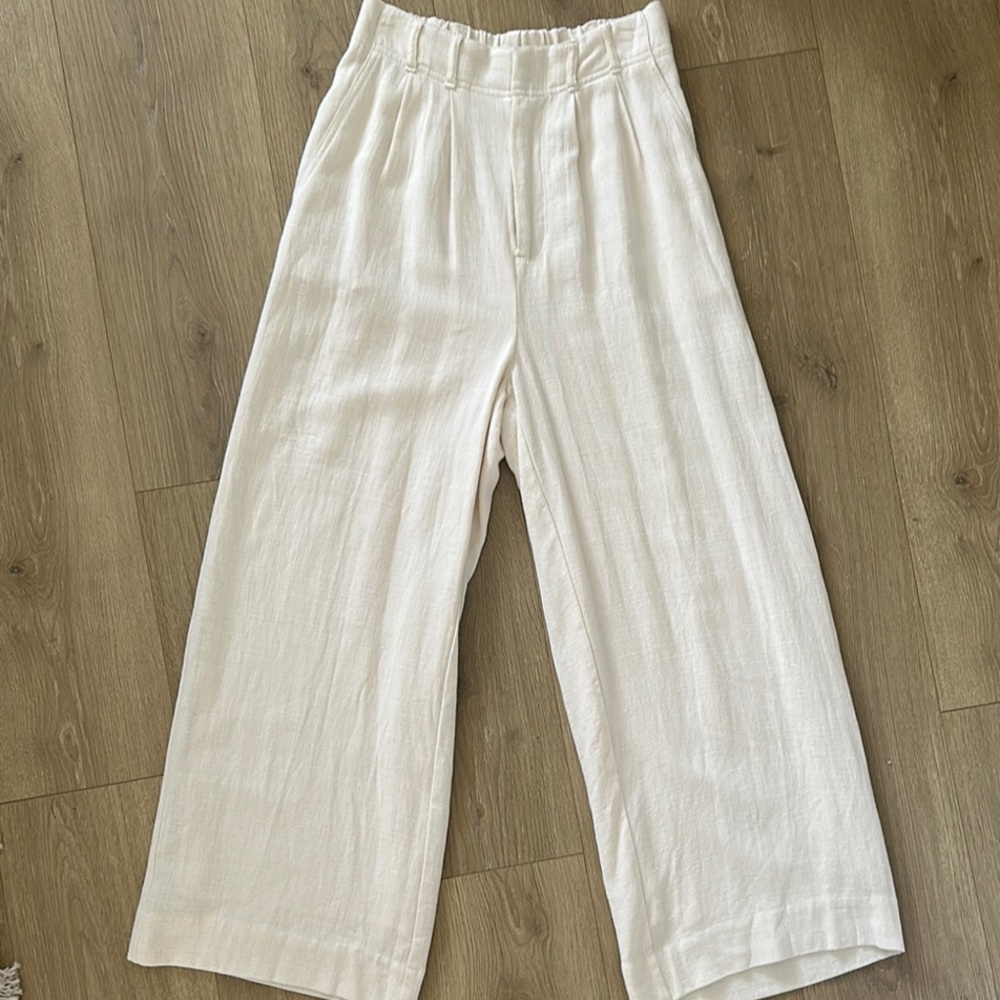 Z Supply NWOT Cream Wide Leg Pants